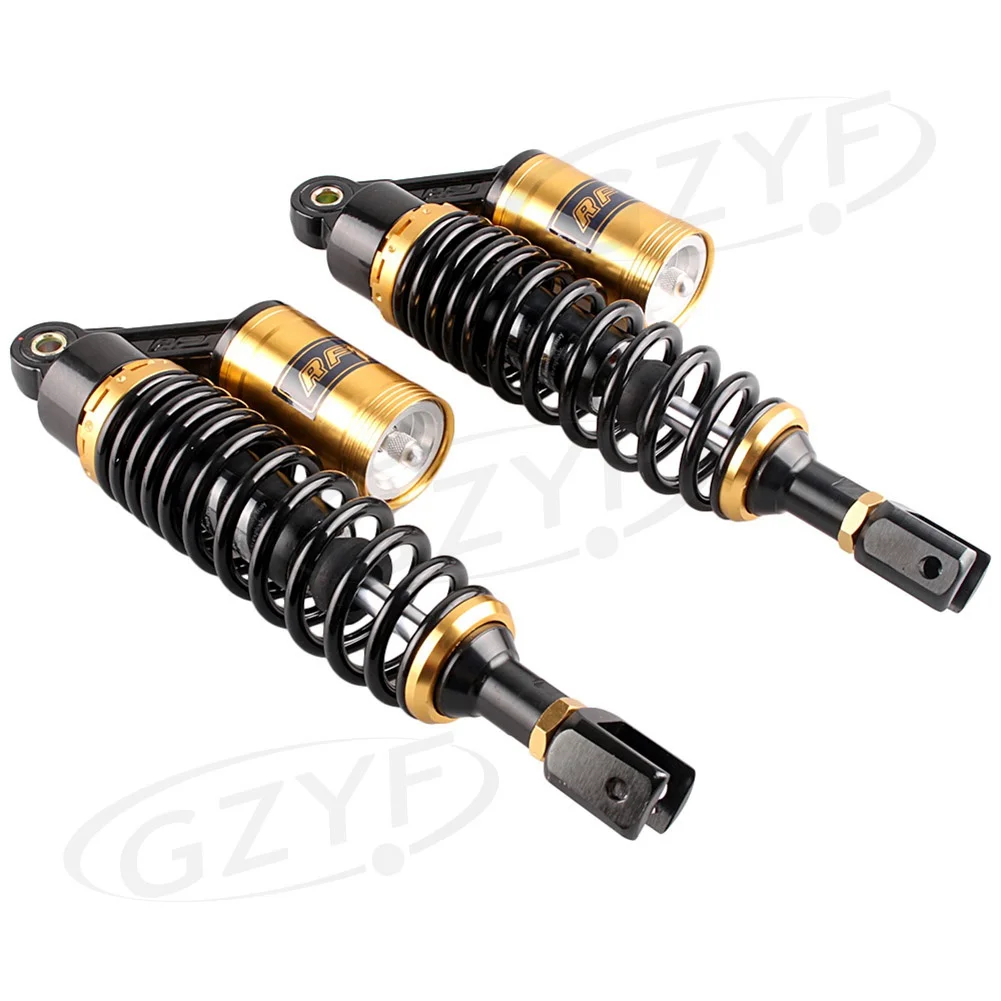 340mm Universal Motorcycle Air Shock Absorber Rear Suspension For Honda Suzuki Kawasaki Yamaha Scooter ATV Quad Nitrogen 13 3/8