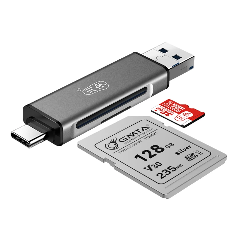 Scheda SD argento da 64 GB/128 GB/256 GB/512 GB, realizzata in lega di alluminio, UHS-, C1, U3, V30, scheda di archiviazione fotografica mirrorless 4K