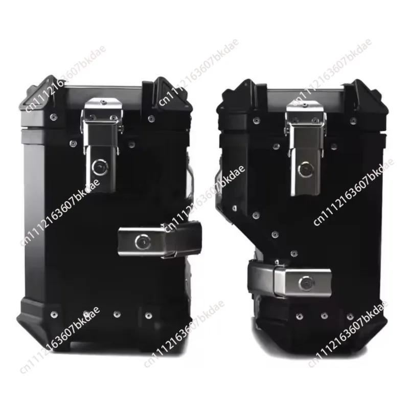 38L Universal Aluminum Alloy Right-Side Exhaust Side Case for Motorcycles and Scooters Impact-Resistant Travel Storage Trunk