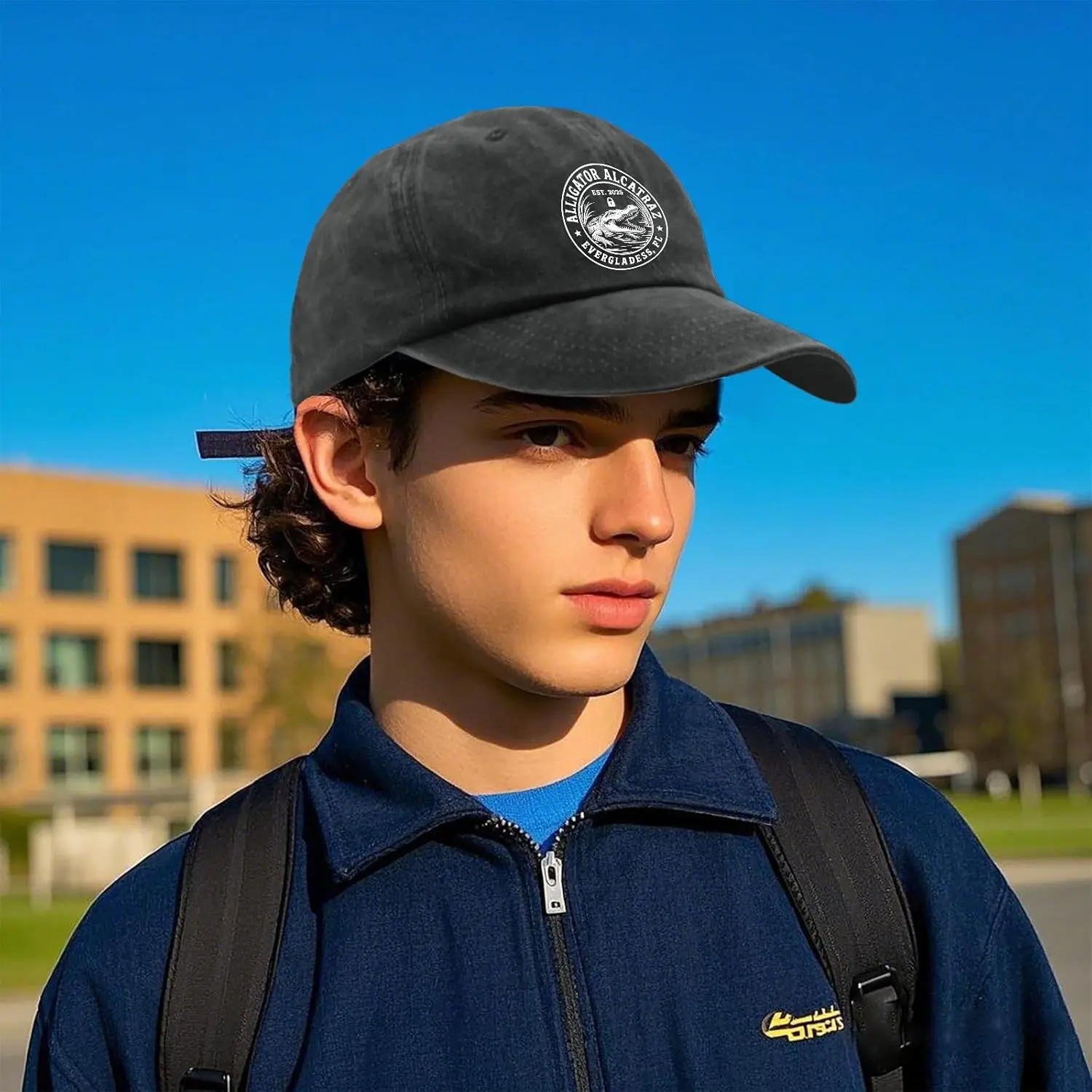 قبعة Alligator Florida Everglades Parody Design قبعة رائعة للرجال