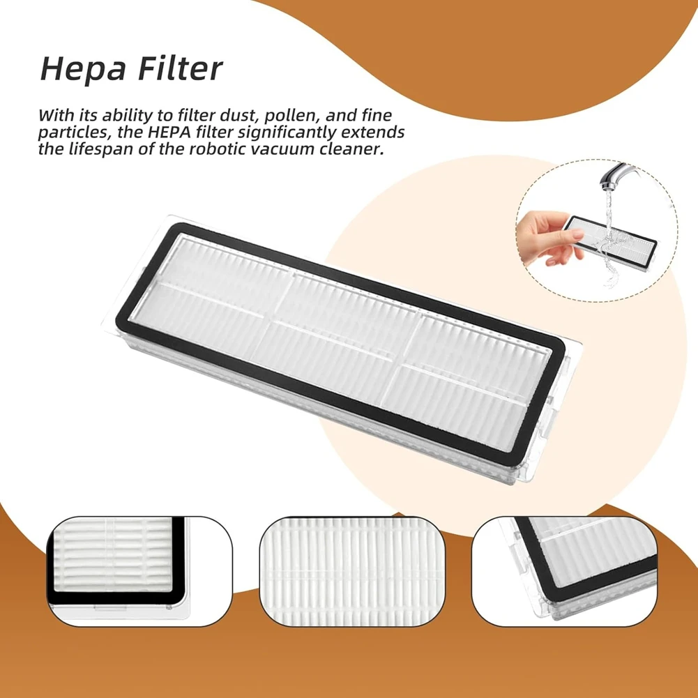 อุปกรณ์เสริมสําหรับ Dreame D10 Plus Gen2 เปลี่ยนหลักแปรงด้านข้าง HEPA Filter Mop Pad ฝุ่นอะไหล่อุปกรณ์เสริม-LITE