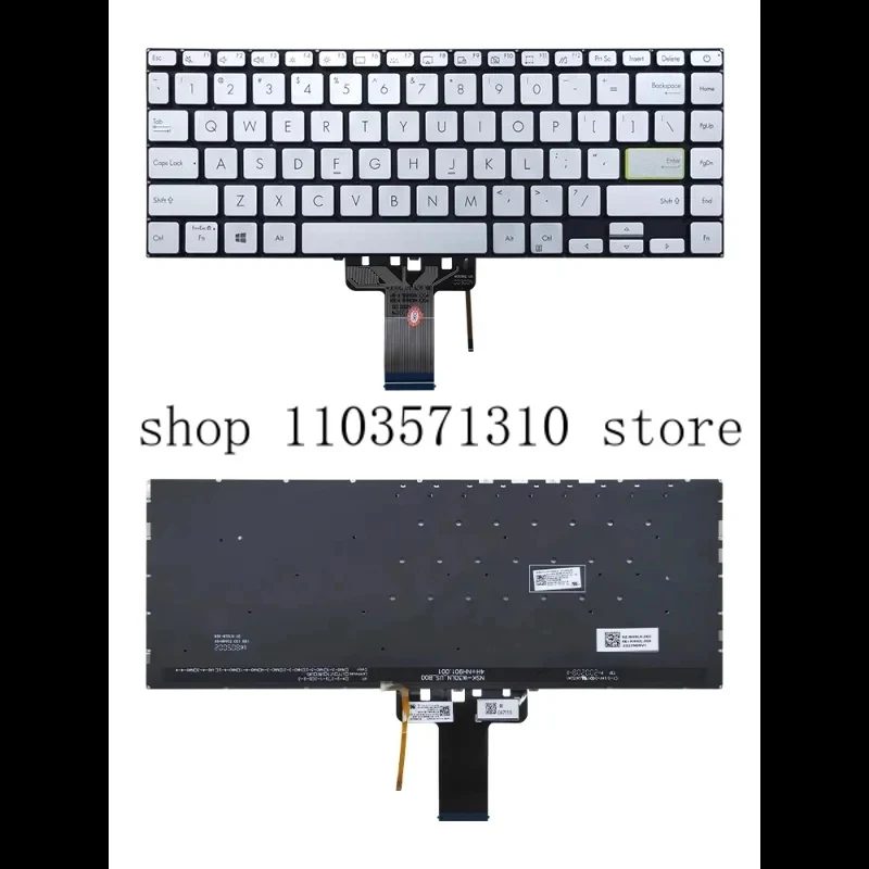 

US laptop keyboard with backlit FOR ASUS redolbook 14S S433 X421 S4600 V4050F E410M M4600I k14F ADOL14EA ADOL14EA113 ADOL14EQ