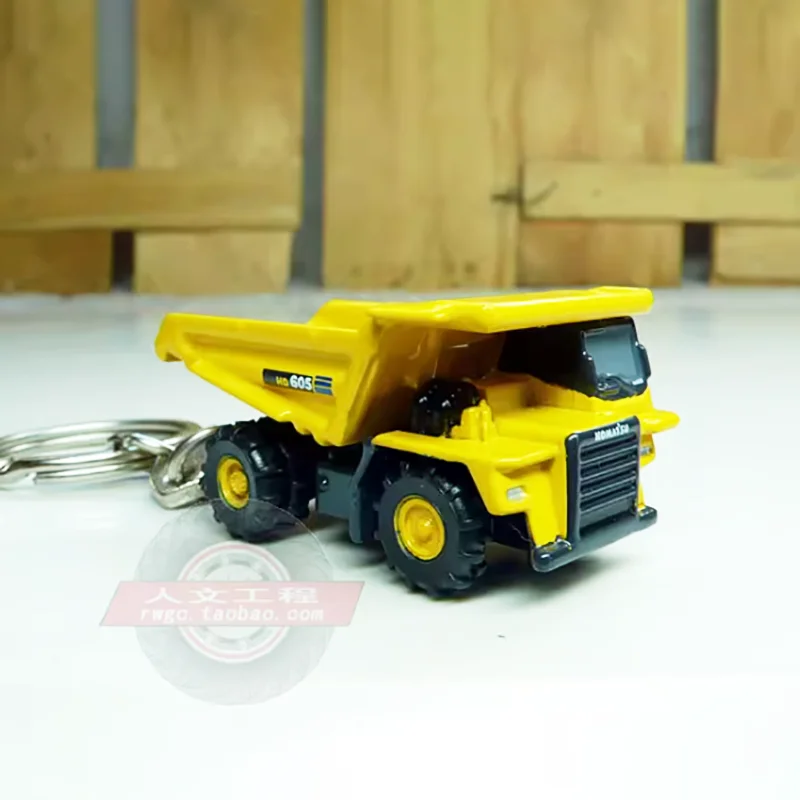 

KOMATSU Diecast 1:128 Scale Alloy Dump Truck Keychain Model Finished Product Simulation Toy Collection Gift Static Display