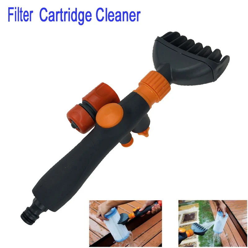 

Filter Jet Cleaner Swimming Pool Hot Tub Spa Water Wand Cartridge Hand Held Cleaning Brush Bathtub Spa Water Filter Comb