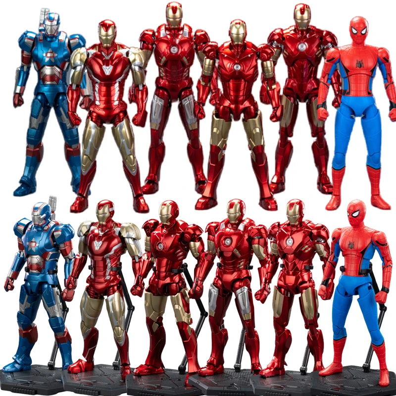 

Fondjoy 16CM Original Iron Man 1/12 Iron Patriot Spider Man Mark85 Marvel Avengers Assembled Action Figure Collect Toy Gift