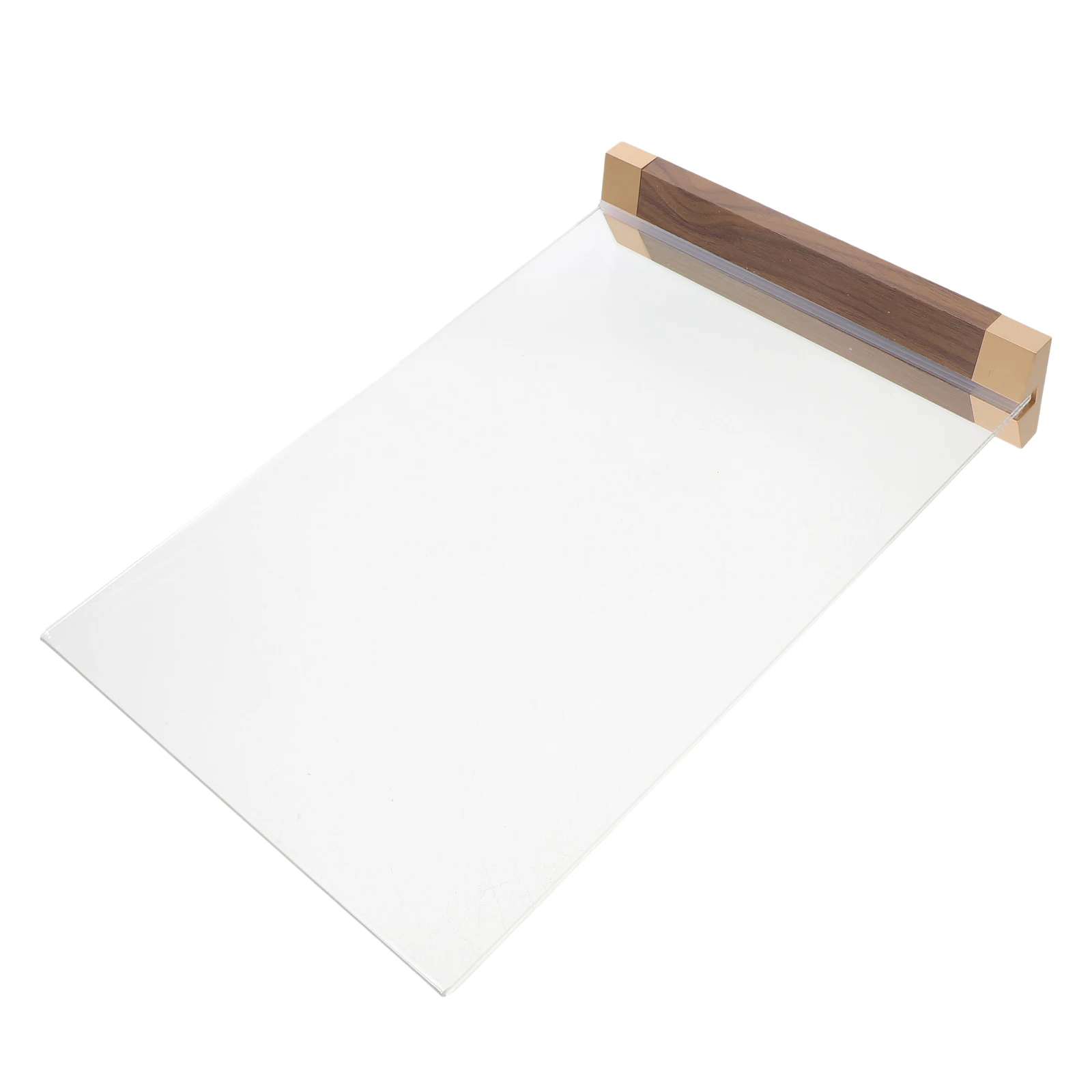 Walnut Display Stand Desktop Sign Holder Restoran Kertas Menu Bingkai Pemasaran Iklan