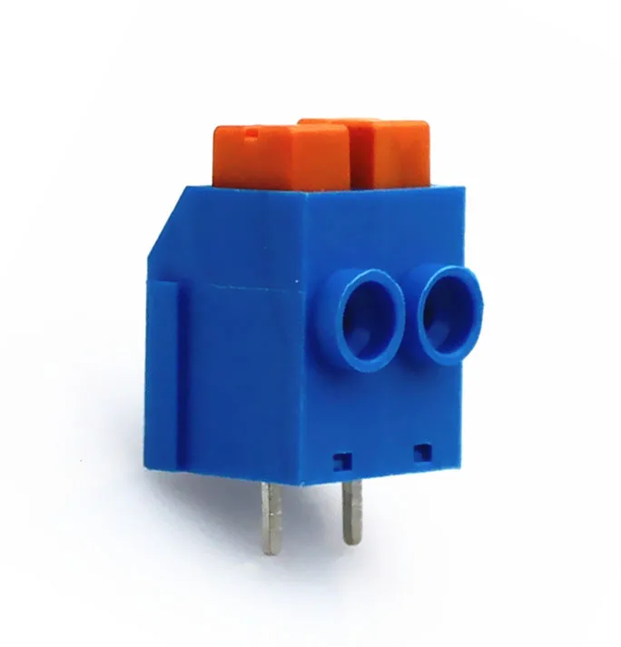 50PCS DG390 KF390 Terminal Block 5.0mm Pitch 2P 3P 4P 5P 6P Blue Wiring Connector