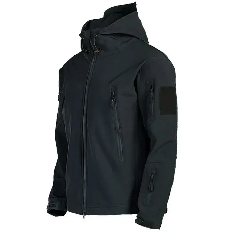 

Men's Motorcycle Shark Skin Soft Jackets Tactical Windproof Seven Sleeve Casual Sportswear Autumn Season No Brand