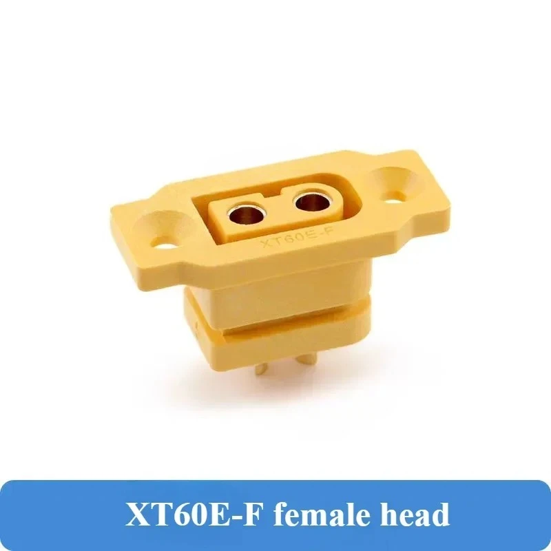 Quick Charge XT60E-F Modellflugzeugbatterie, vergoldeter 30 A Hochstrom-Buchsenstecker, montierbarer XT60-Stecker