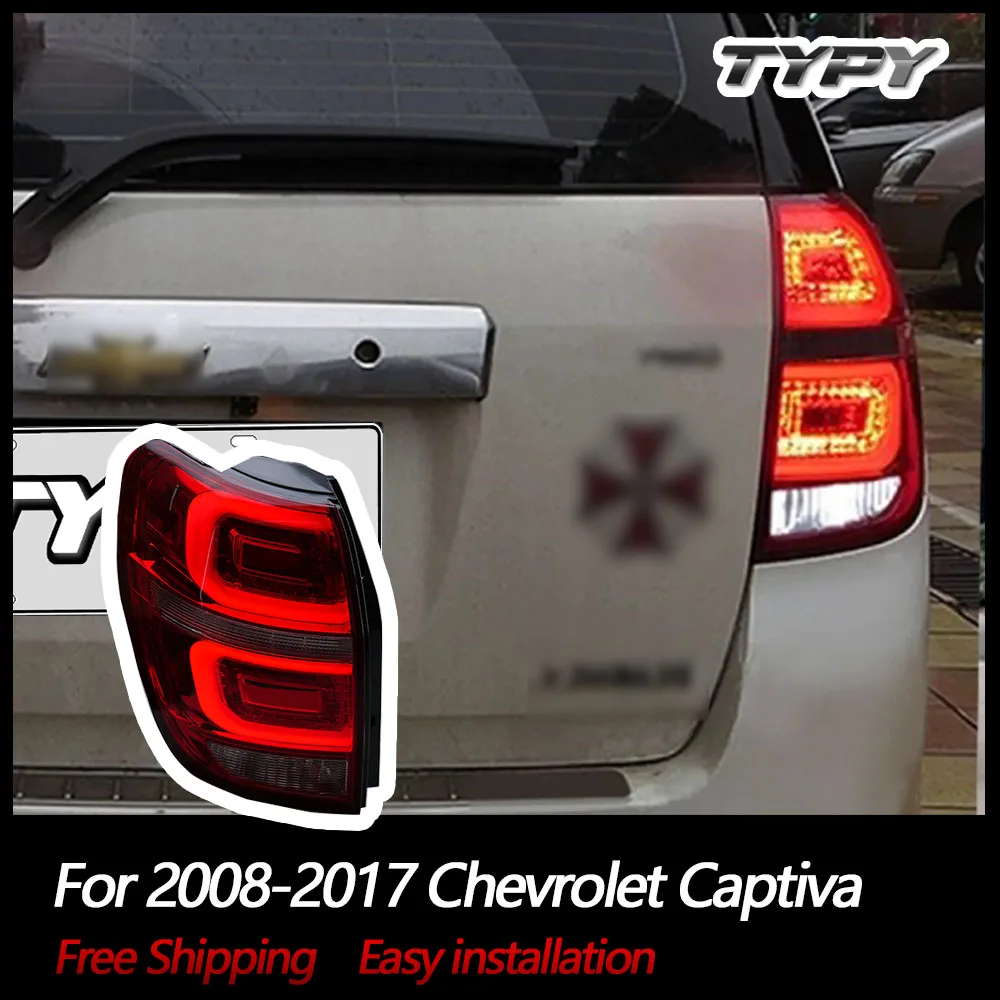 TYPY Car Tail Lights For Chevrolet Captiva 2008-2017 LED Car Tail Lamps Daytime Running Lights Dynamic Turn Signals