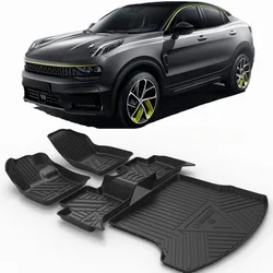 for LYNK CO 05 fuel-powered version 2020-2023 TPE 3D Car Floor Mats Trunk Backrest Pad Waterproof Protective Left Rudder