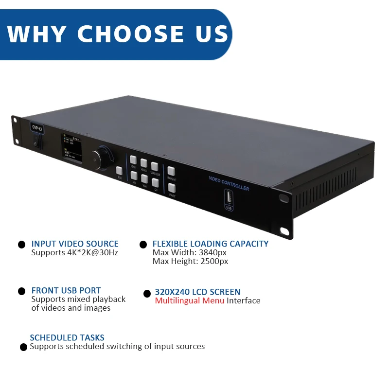 Onbon OVP-K2 LED 2-in-1 Video Processor for LED Display Screens (1200 x 1024 pixels)Works with Receiving Cards, Multiple languag