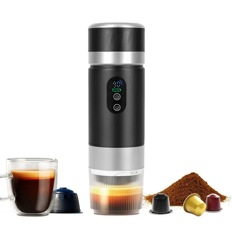 A66T-Portable Coffee Machine 80Ml Self-Heating 20Bar Espresso Coffee Maker For Travel Office Capsule& Ground Compatibility B