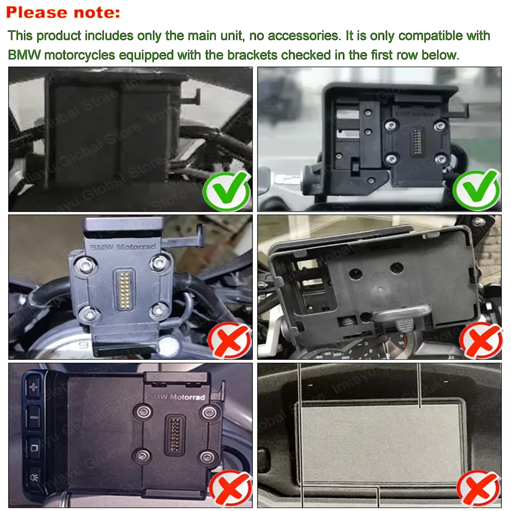 7 Inch for BMW MotorcyclesWireless CarPlay,Android Auto GPS Navigation ScreenTouchscreen Display,Compatible with BMW Magic Wheel