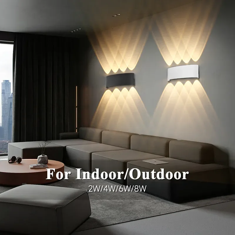 Modern Wall Lamp Cube Led Wall Sconce Lamp Waterproof IP65 Interior Wall Light 110V 220V For Bathroom Outdoor Lighting 4W 6W 8W