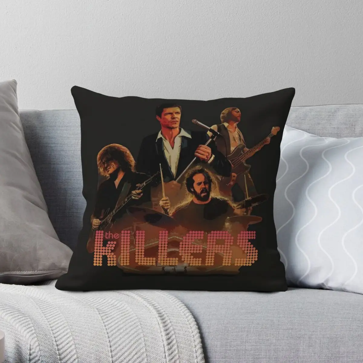 The Killers Brandon Flowers Square Pillowcase Polyester Linen Velvet Printed Zip Decor Pillow Case Home Cushion Cover Wholesale