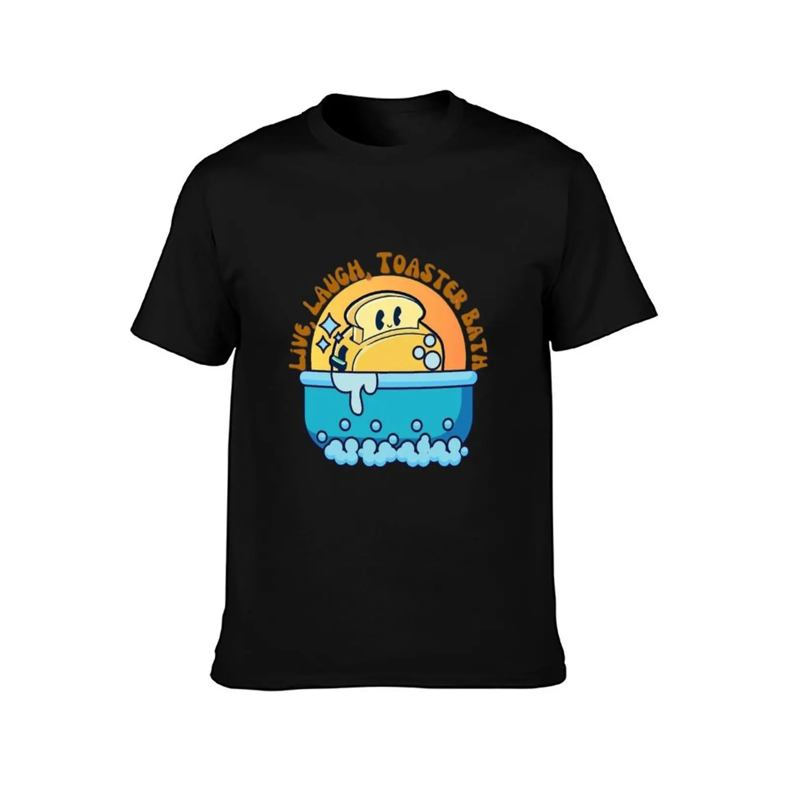 Live, Laugh, Toaster Bath T-Shirt Casual Daily Outfit T-Shirt
