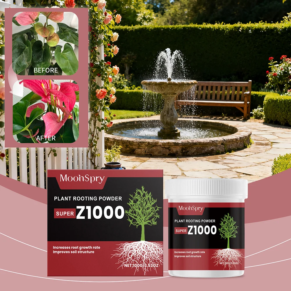 100g Plant Rooting Powder for Home Gardening - Enhances Stress Resistance Promotes Strong Roots - Root Stimulator for Plant