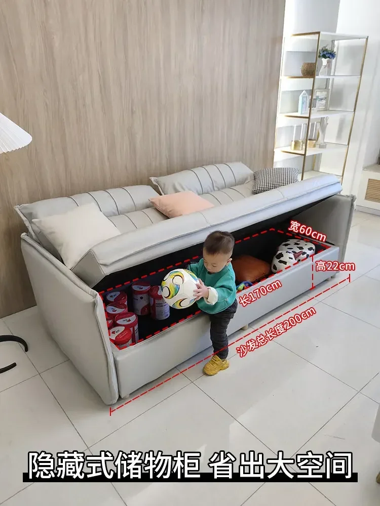 TAO Nordic simple modern living room storage folding sofa bed dual-purpose