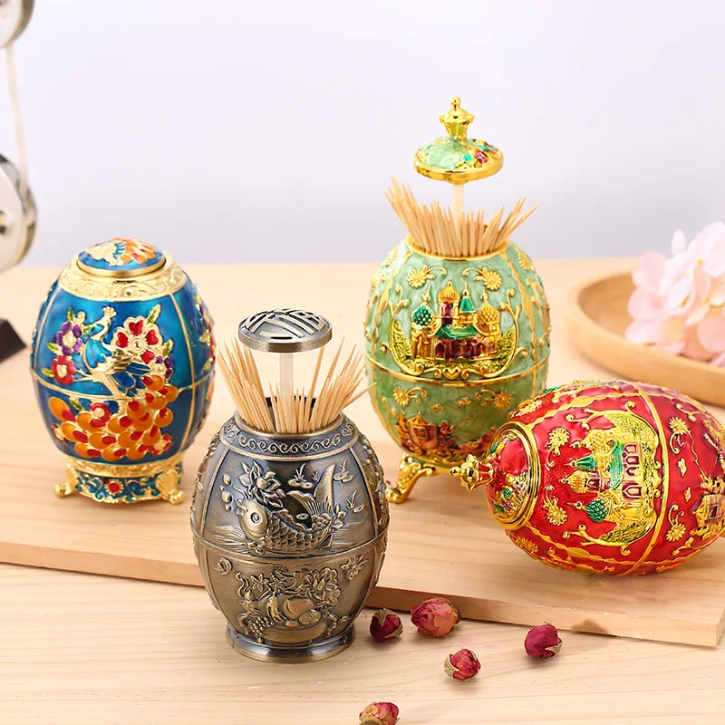 2027 Nordic automatic push-type toothpick box household creative toothpick holder hotel restaurant fashion high-end toothpick ho