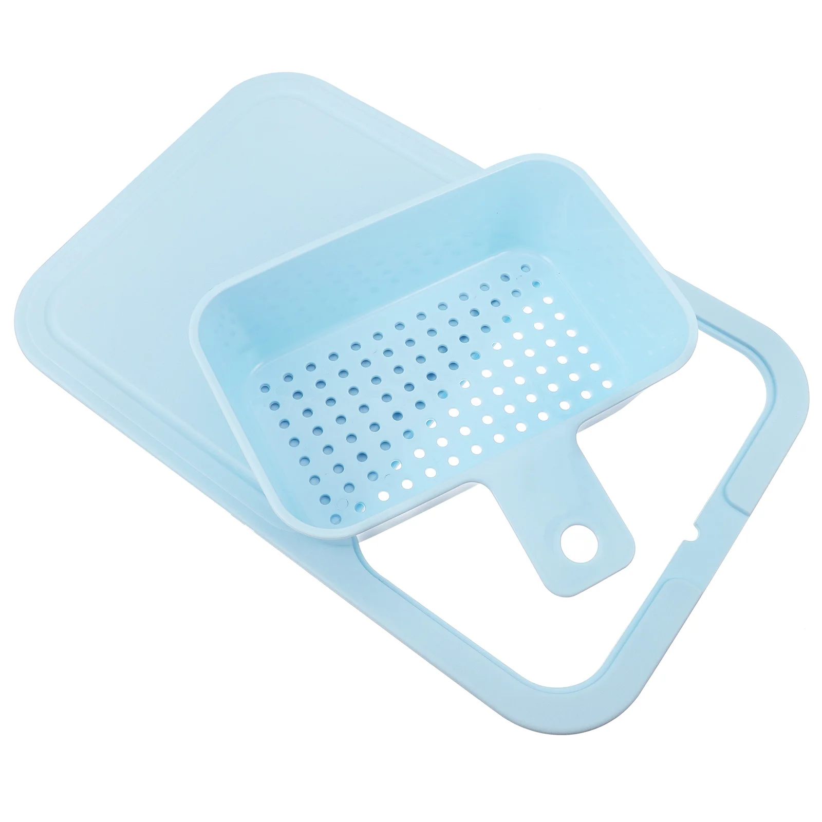 

Drain Cutting Board Chopping Draining Basket Vegetable Kitchen Fruits Plastic Multifunction