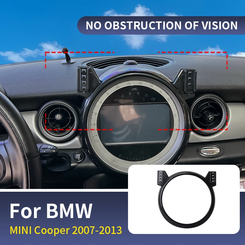 

For BMW MINI Cooper R55 R56 R57 2007 2008-2013 Car Phone Holder Screen Fixed Base Bracket Wireless Charging Car Accessories