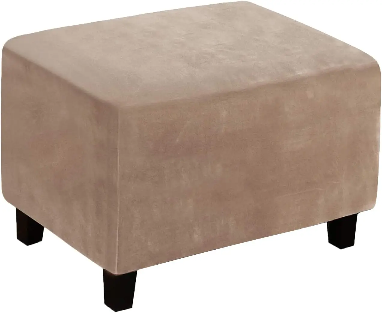 

Velvet Ottoman Cover, Stretch Footstools Covers, Plush Foot Stool Slipcover, Removable Footrest Stool Sofa Slipcovers, Folding