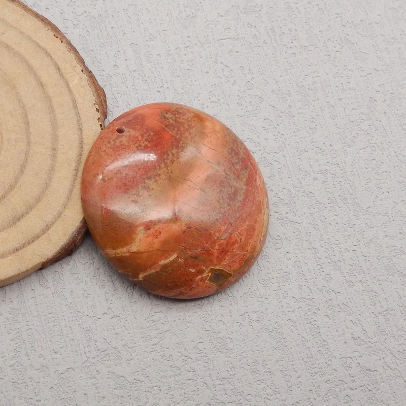 Natural Stone Red River Jasper Pendant Bead,Fashion Jewelry Necklace Accessories Men Women 40x8mm 25g