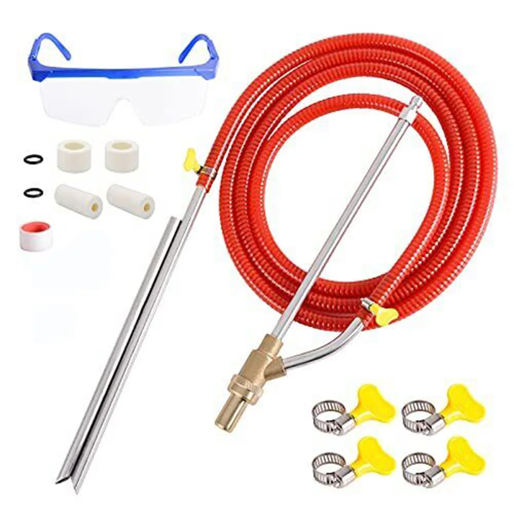 

Pressure Washer Sandblasting Kit 5000PSl Sand Blaster 1/4In Quick Disconnect Car Washer Equipment Kit For Rust Removal Cleaning