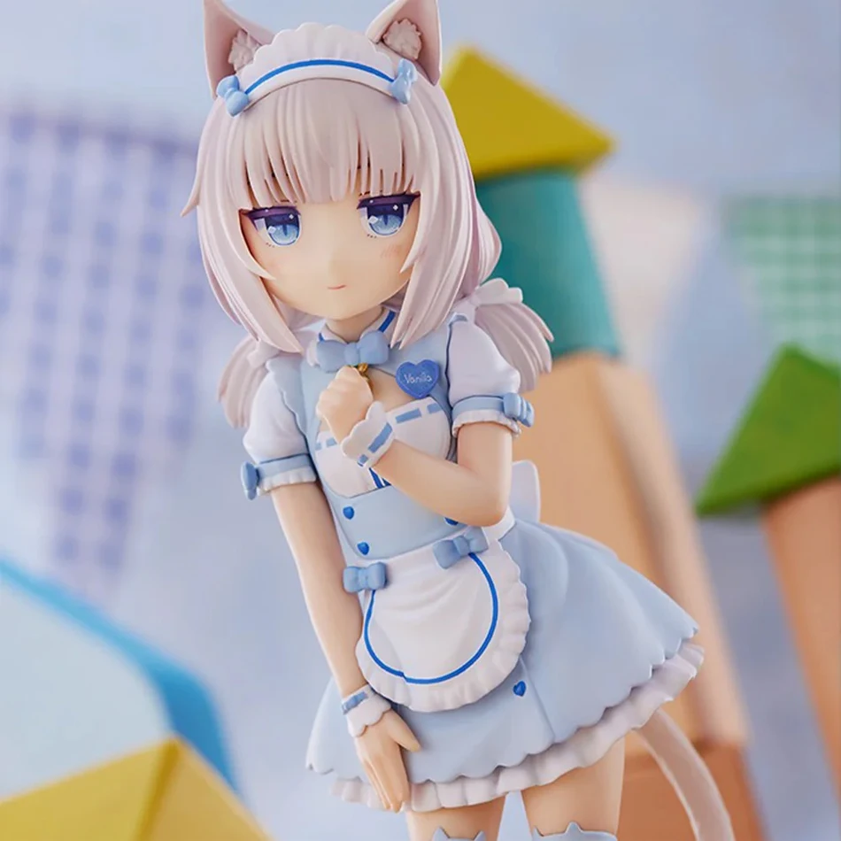 Figurine de dessin animé NEKOPARA chocola et vanille, 18cm, support mignon, modèle d'animation, jouets, Collection de cadeaux, décoration, ornements en PVC