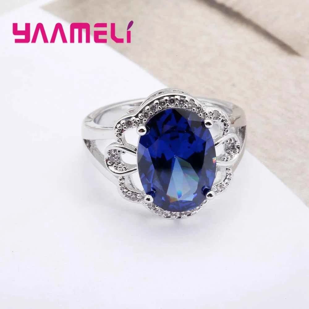 Trendy Cubic Zirconia Jewelry 925 Sterling Silver Rings For Women Accessory Wedding Bands Style Ring Engagement Anillos