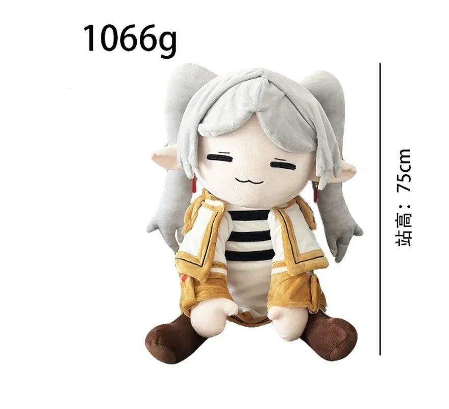 Frieren Beyond Journey'S End Großes Plüschtier Kawaii Gefüllte Anime-Baumwollpuppe Niedliche Desktop-Dekoration Geburtstagsgeschenk für Freund