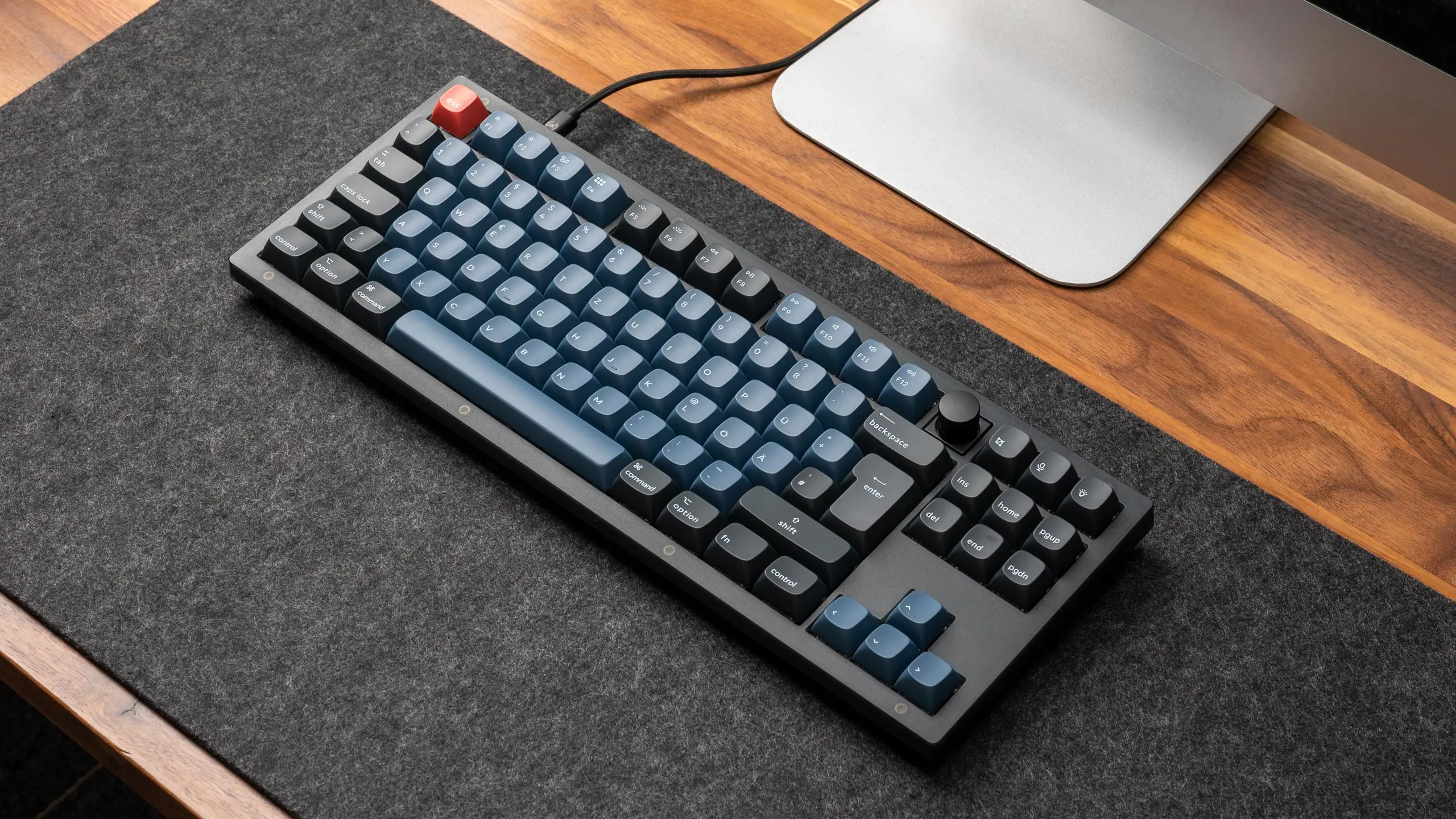 Imagem -05 - Keychron v3 Qmk Teclado Mecânico Personalizado Iso 80 Layout Abs Keycaps Rgb Backlight Trocável a Quente Keychron k Pro Switch