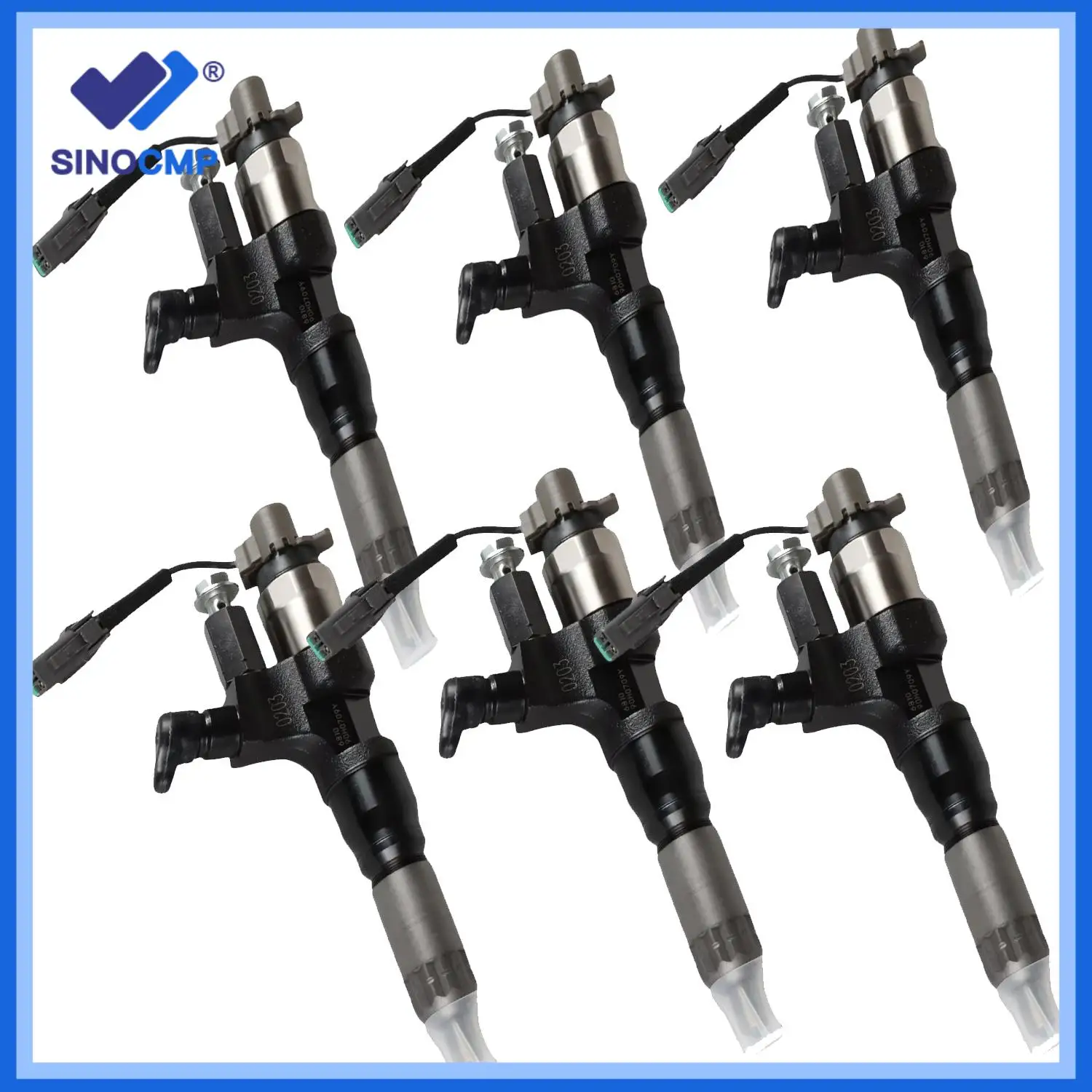 

6pcs 095000-6812 095000-6810 Fuel Injector Common Rail Injector For Hino J08E 7.7L 8.0L 095000-6811 095000-6812 095000-6813
