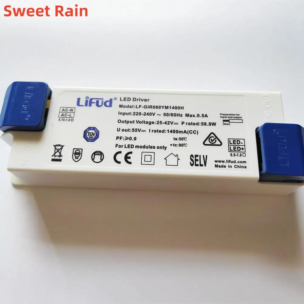 Lifud LED Driver 60W 1400mA LF-GIR060YM1400H Lighting Driver Panel/Down/Track Light Driver LF-GIR060YS1400H