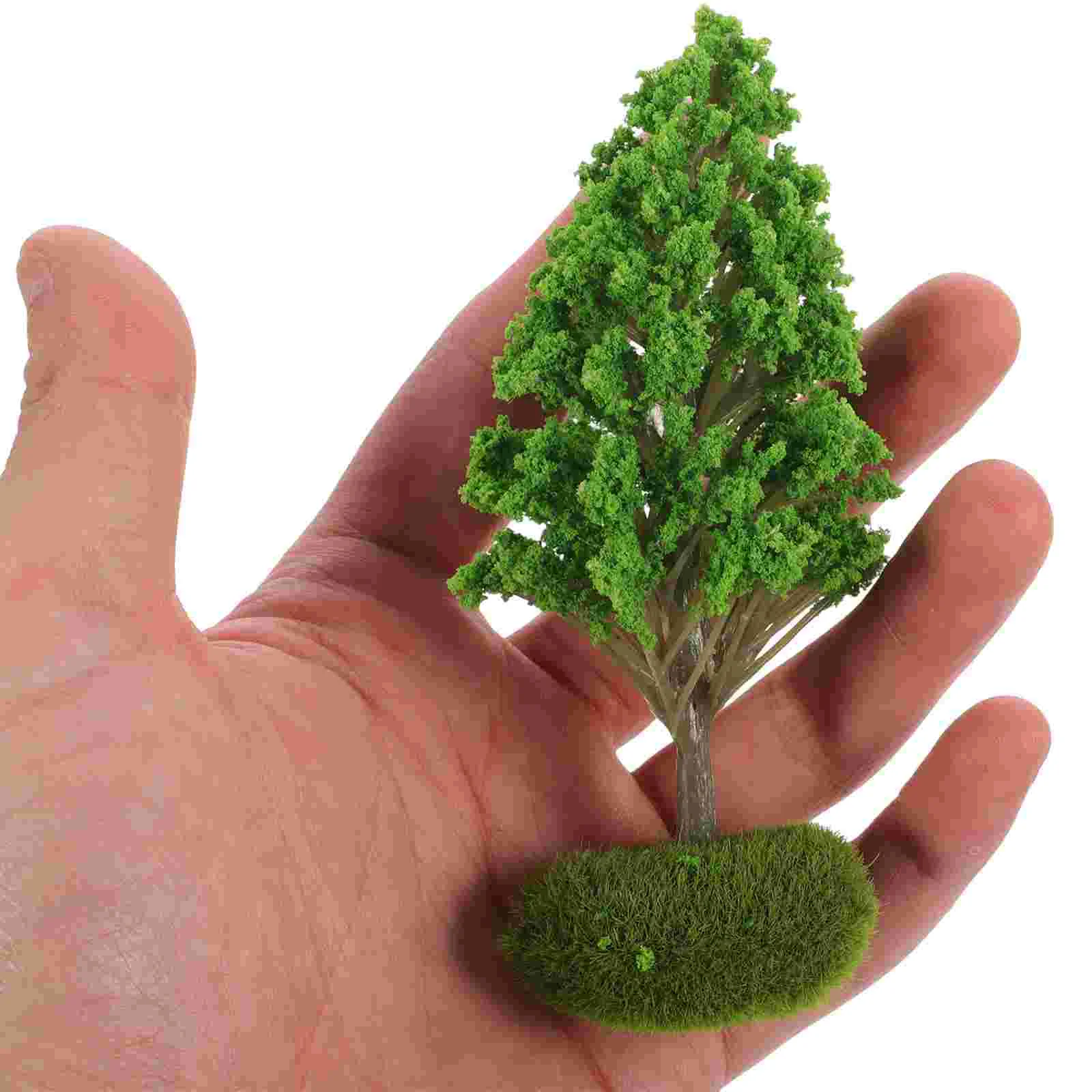 2 Pcs Tree Model Train Trees Miniature Diorama Artificial Simulation Plant Adornment Scenery DIY Decor Toys