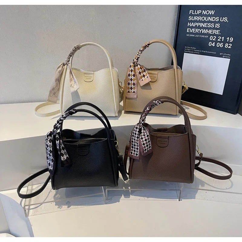 

Высококачественная женская сумка из садовой кожи с принтом, повседневная Парижская элитная легкая мягкая повседневная изысканная сумка ​