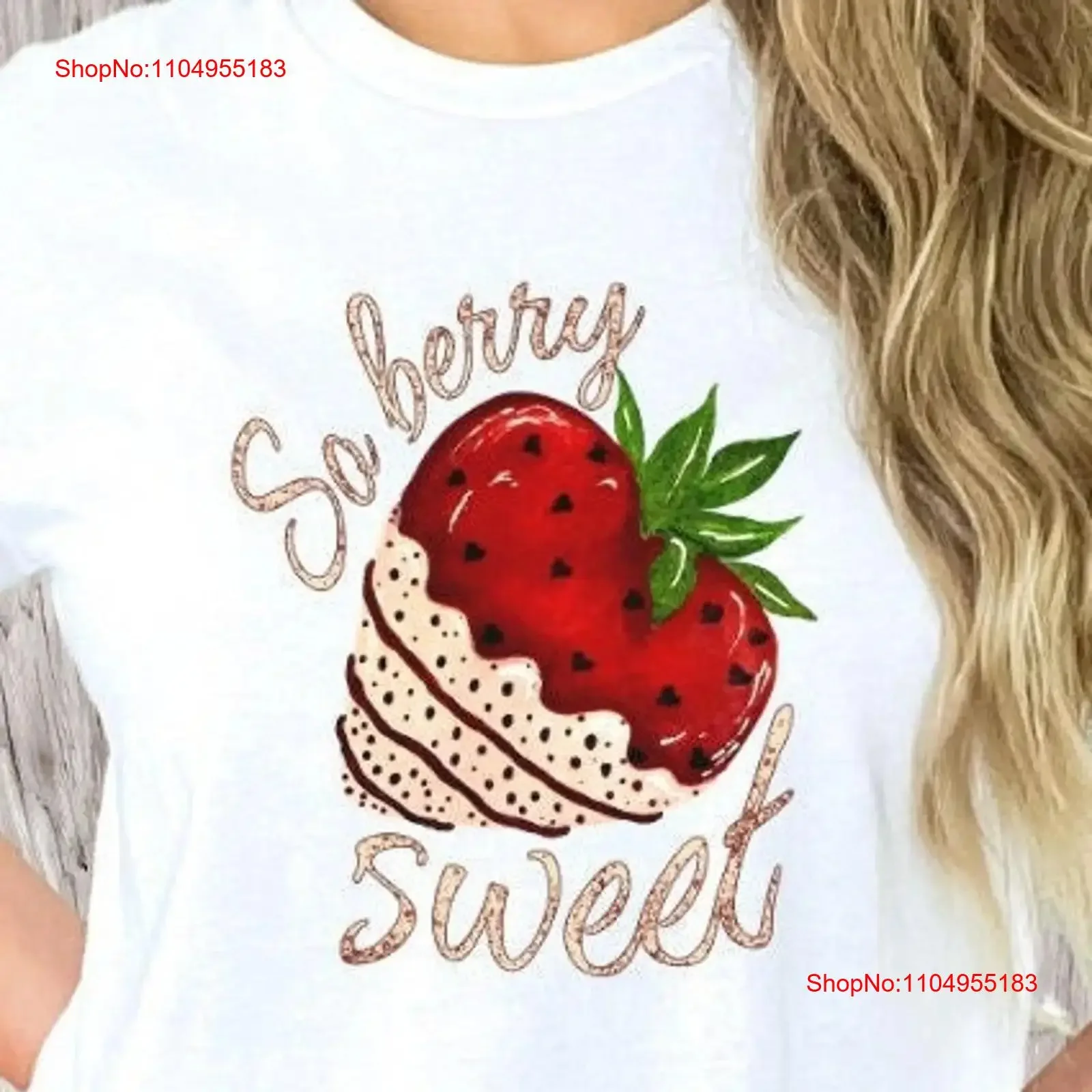 So Berry Sweet Strawberry T Shirt Soft Comfy Valentine's Chocolate Covered Strawberries Bella Canvas 3001 vintage Washed