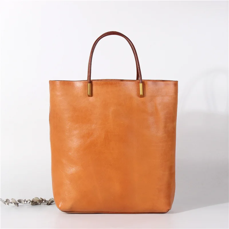 

Vintage Women Large Shopping Totes Genuine Leather Totes