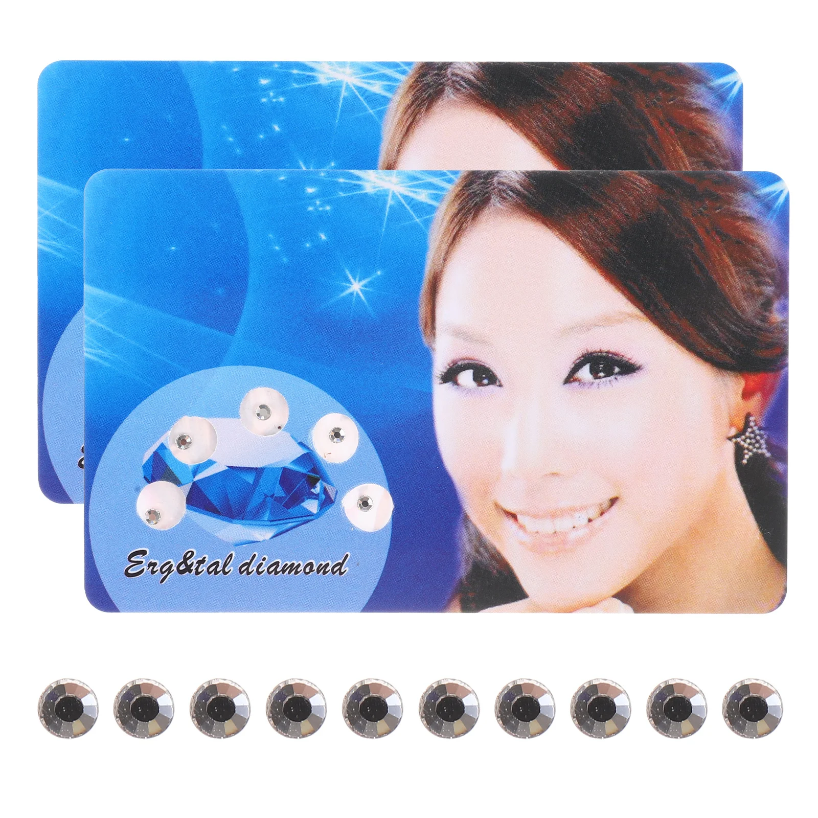 2 stks Kristal Tand Edelstenen Glanzende Tanden Sieraden Decor Elegante Tand Accessoires Kit Diy Tanden Diamanten Juweel Voor Mannen Vrouwen