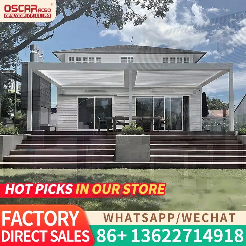 

Automatic Waterproof Louvered Roof Terrace Sunshade Contemporary Shade Sails Nets for Garden Patio Balcony Pergola