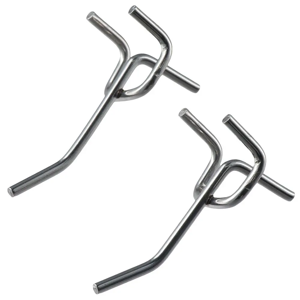 50pcs Perforated Goods Shelf Holder Panel Display Hooks Retail Shop Peg Pegboard Hooks Storage Racks