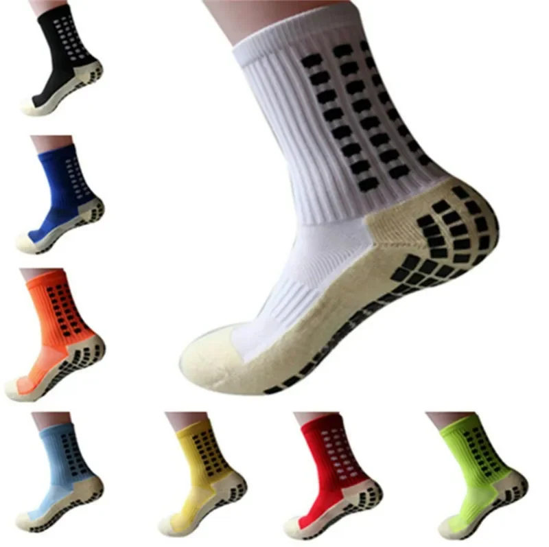 New Sports Anti Slip Soccer Socks Cotton Football Men Grip Socks calcetas antideslizantes de futbol