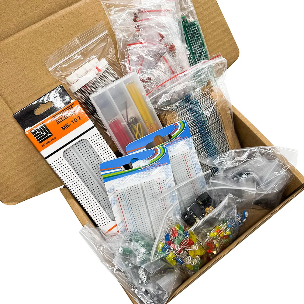 2110 قطعة مجموعة المكونات الإلكترونية الإصدار النهائي مختلف المكثفات المشتركة المقاومات T0-92 LED لوحة دارات مطبوعة DIP-IC اللوح #4