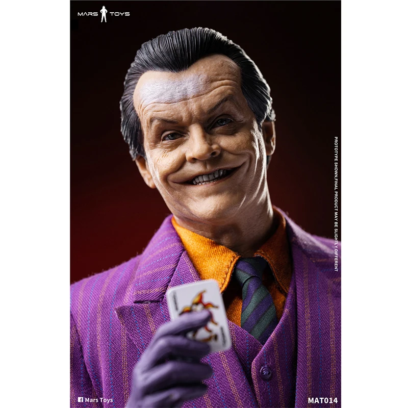 Original Mars Toys 1/6 Jack Nicholson The Joker Action Figure Mat014 Mr.J 1989 Version Joker Models Collection Decor Statue Toys