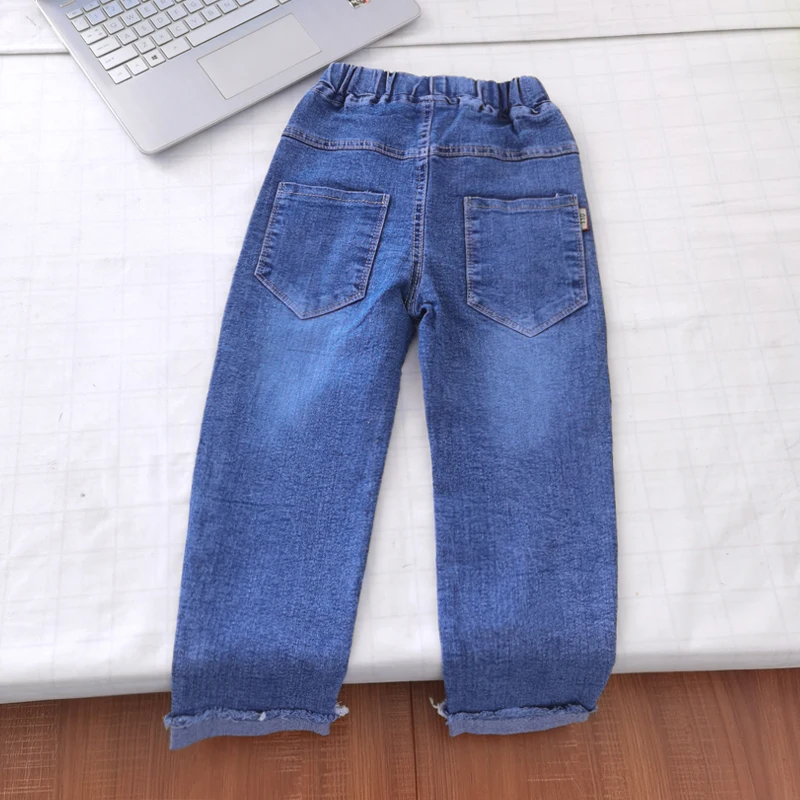 IENENS 5-13Y Kids Boys Clothes Skinny Jeans Classic Pants Children Denim Clothing Trend Long Bottoms Baby Boy Casual Trousers
