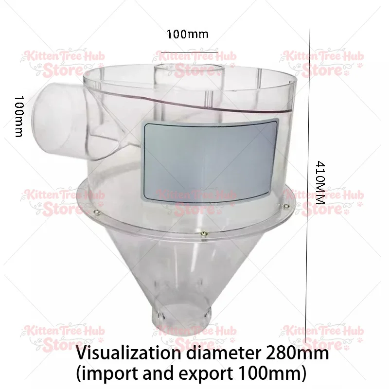 Woodworking cyclone separator, grinding and carving dust removal, front separator, small cyclone bucket