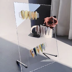 Nail Art Display Board False Nail Tips Sample Acrylic l Practice Board Fingernail  Polish Stands Showing Manicure Tool