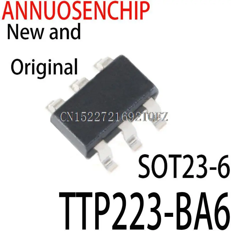 20PCS New and Original TP223  223B SOT23-6 TTP223-BA6