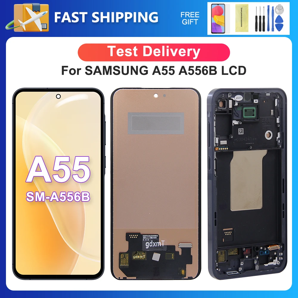 

For Samsung 6.6''A55 Tested For A55 5G A556V A556B A556E A5560 LCD Display Touch Screen Digitizer Assembly Replacement